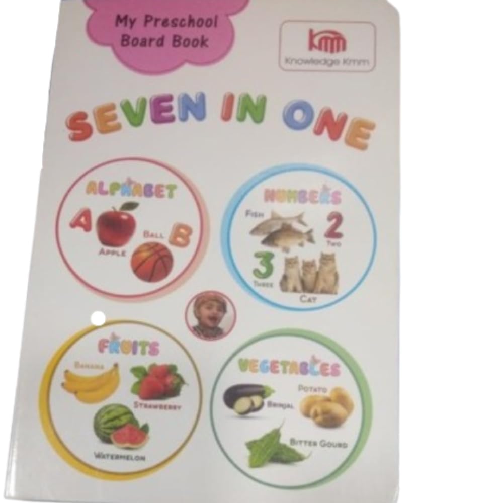 Preschool Board Book Set of Alphabet Numbers Animals Transport for Kids Early Learning Education of Preschooler Birthday Gift (All in One (Alphabet Number Transport Animal Birds Fruit Vegetable))