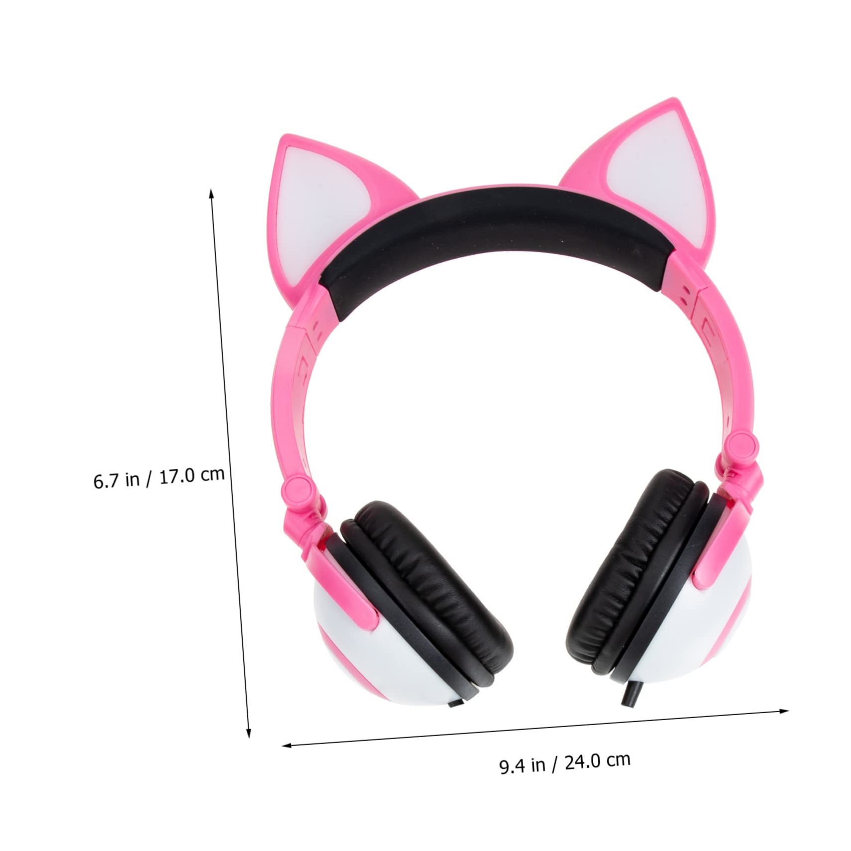 jojofuny Cuffie Orecchie Di Gatto Regolabili Per Ragazzo Ragazza Cuffie Per Cellulare Design Adorabile Basso Consumo Energetico Del Suono Confortevoli Paraorecchie Proteici
