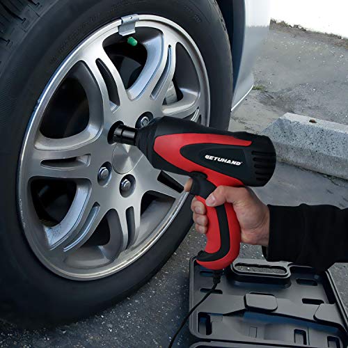 Getuhand Car Impact Wrench 1/2 Inch & 12 Volt Portable Electric Impact Wrench Kit, Tire Repair Tools With Sockets And Carry Case #TOP5