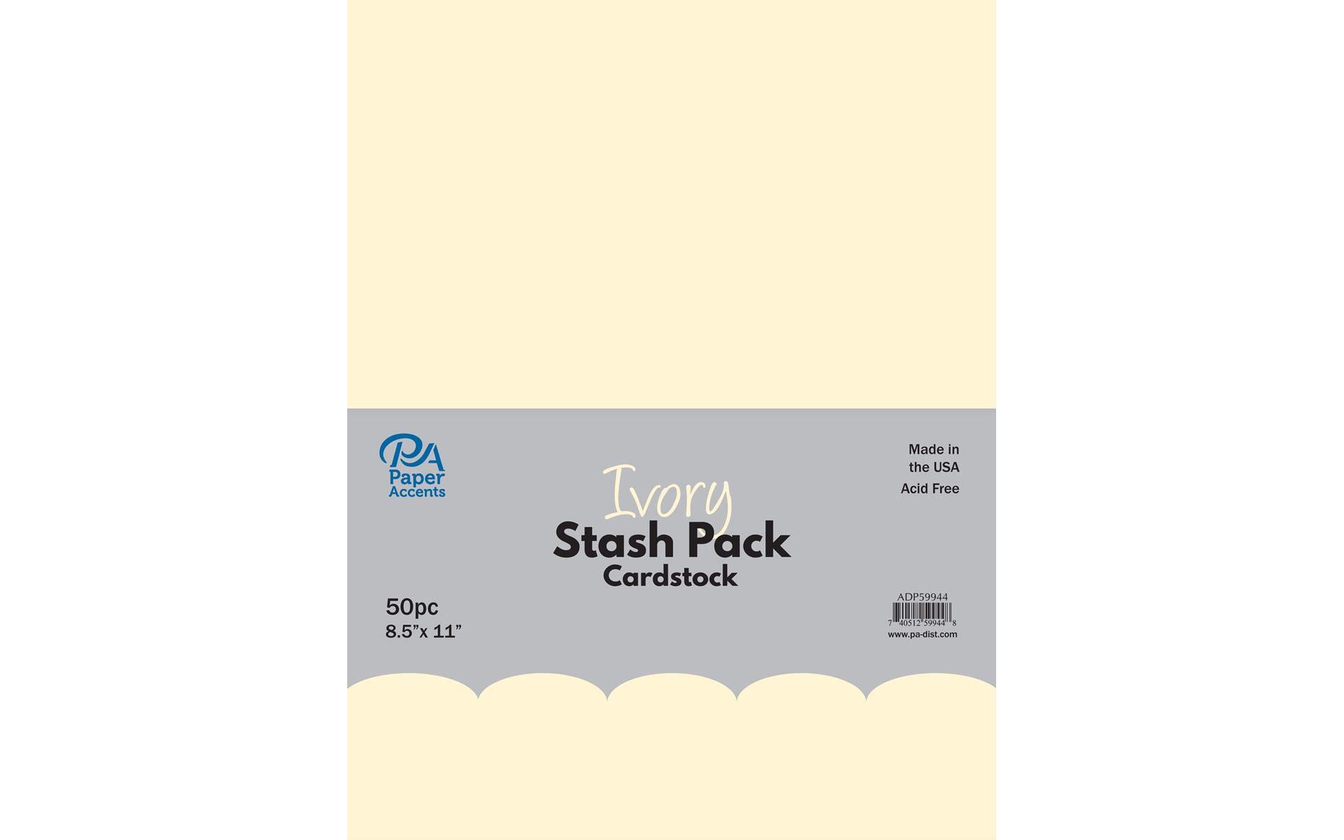 Stash Pack 8.5x11 50pc Ivory