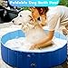 StarOcean Foldable Dog Pool, Hard Plastic Pool for Large Dogs, Swimming Pool for Dogs,Collapsible Pool Dog Bathing Tub, pop up Dog Pool for Cat (32