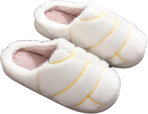 Fluffy Slippers for Women Men Concha Pantuflas Soft Plush Fluffy Memory Foam House Slippers Concha Slippers for Indoor Use