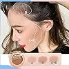 Contour Makeup Palette, Natural Long Lasting Cream Matte Bronzer Powder for Face Contouring Shading Sculpting Make-up Pallet, 0.21oz (02)