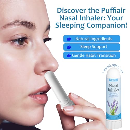 Image of PUFFIAIR Lavender Nasal Sticks (3 Pack) 丨Pure Lavender & Chamomile Extract丨Help Sleep, Promote Calm & Stuffy Noses Support Craving Relief for Smokers