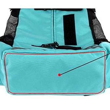 Maxbell Dog Carrier Breathable Corgi Carrying Bag Hiking Travel Pet Backpacks Green