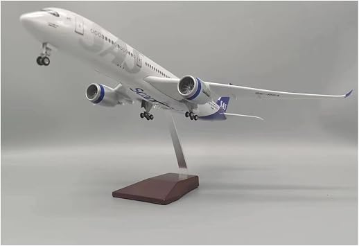 Scale Aircraft 47CM 1142 for A350 SAS Airbus LED Light Die-Casting Machine Simulated Scale Aircraft Finished Model Suitable for DisplayNo Light