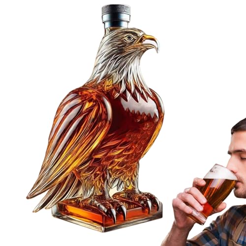Whisky Karaf Adelaar Decoratie met 6 Glazen