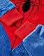Marvel Spiderman Jungen Tragbare Decke Kapuzenpullover | Kinder Rot & Blau Kapuze Fleece | Superheld Spider-Man Anzug Kostüm Nachtwäsche | Movie Merchandise Geschenk für Kinder