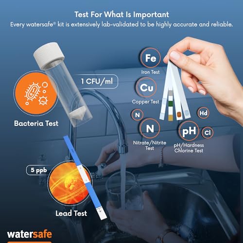 Watersafe WS-425W The Original Water Testing Kit For Drinking Water, Well And Tap Water, Sensitive Lead In Water Test thumb #4
