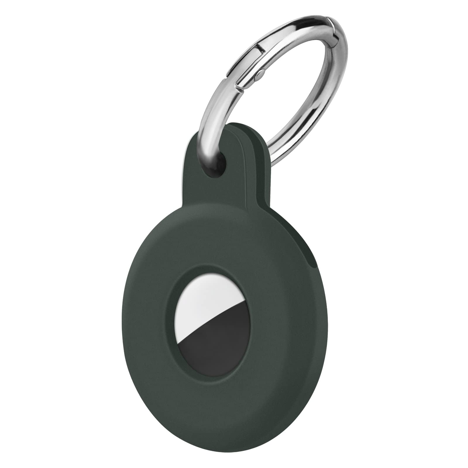 Ainiv Protective Case for AirTag, 1PC Thick Silicone Keyring Case Compatible with Apple Airtag, Durable Protective Holder Cover with Anti-Lost Key Ring, Pet Collar Locator Tracker Cover — view 10
