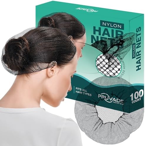 Amazon.com: Pruvade - Invisible Hair Nets for Women & Men | Pack of 100 ...
