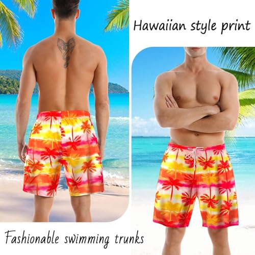 Matching Swimsuit for Couples,Women Two Piece Bathing Suit Bikini Set Mens Swimtrunks Couples Matching Swimwear4