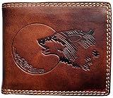 9 Kartenfächer, 2 Ausweisfächer, 2 große Scheinfächer, 1 Münzfach und 1 Reißverschlussfach.