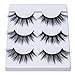DYSILK Eyelashes Mink Lashes Fluffy- Cat Eye Lashes 3 Pairs 6D Mink Lashes Wispy Eyelashes Lashes That Look Like Extensions Lashes Set Reusable Lashes Pack Eye Lashes |001-0.7 inch