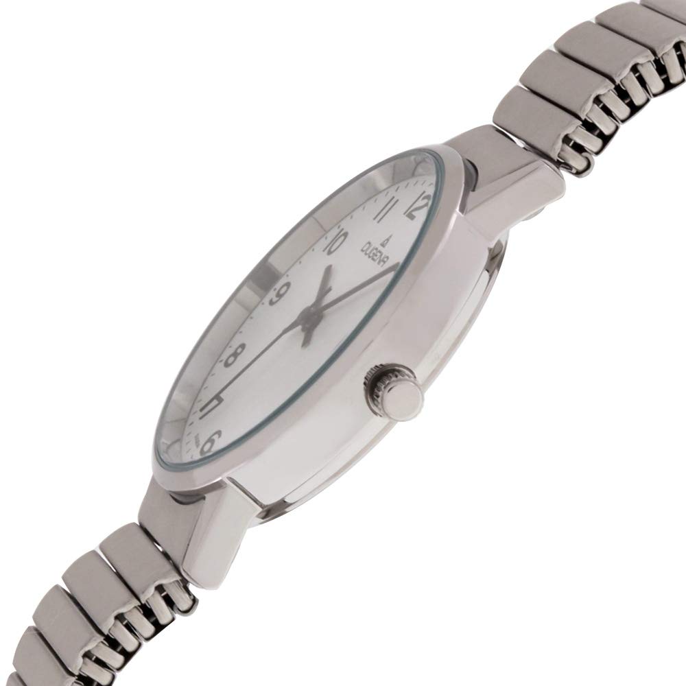 Dugena Damen Quarz-Armbanduhr, Elastisches Zugband, Gehärtetes Mineralglas, Moma Comfort