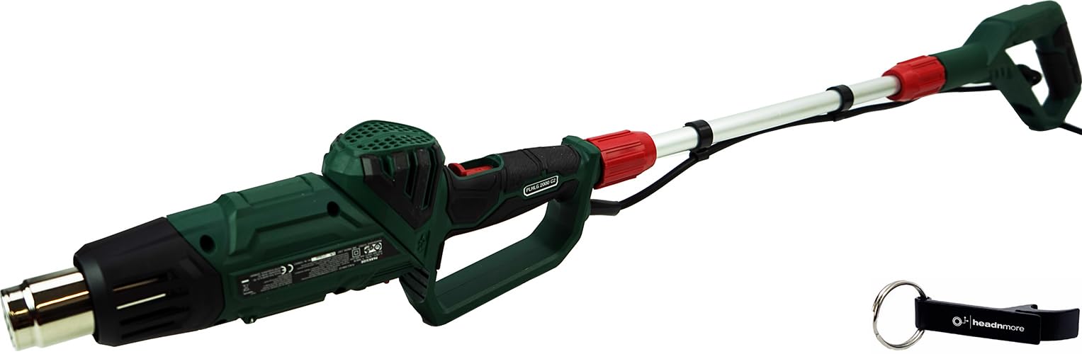 HEADNMORE® Bundle – PARKSIDE® 2 in 1 pistola ad aria calda per fughe PLHLG 2000 + portachiavi