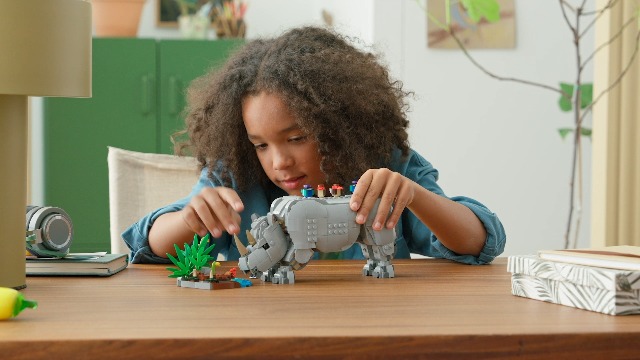 LEGO Creator 3in1 Wild Animals: Majestic Rhino with Birds Toy