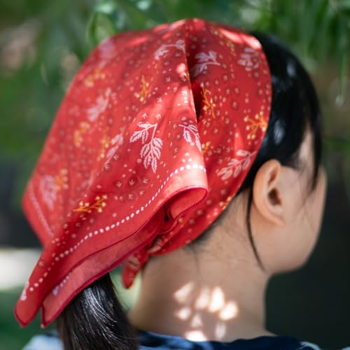 Image of WHTE MOSS Bandana - 100% Cotton Extra Soft Scarf Handkerchief for Men & Women
