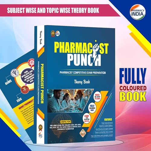 Image of Pharmacist Punch Subject wise and Topic Wise Theory Book (Fully Coloured Book for Pharmacist Competitive Exams) (Paperback, Pharmacy India)