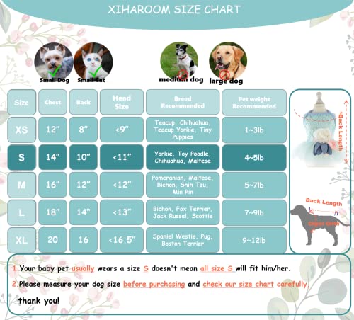 Msnfoasm 2Pack Dog Sweetie Flower Mesh Dress,Dog Lace Tutu Skirt Wedding Dress For Small Girl Dogs Cats（Pink&Green Xl） #TOP5