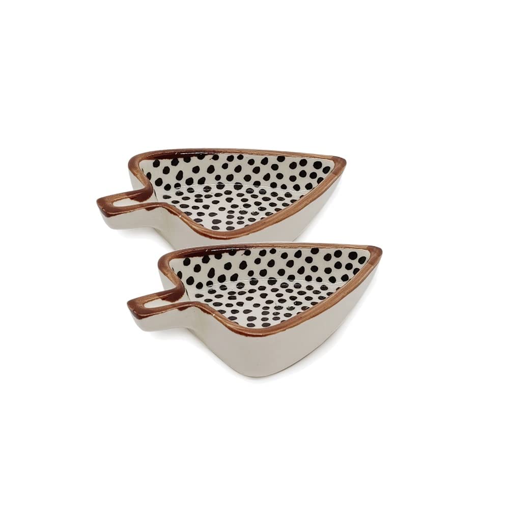 Invert Fragrances Ceramic Dining Ceramic Dip Bowls Set of 2 || Ketchup Bowls || Sauce Bowls || Chutney Bowls, 300 ML, White