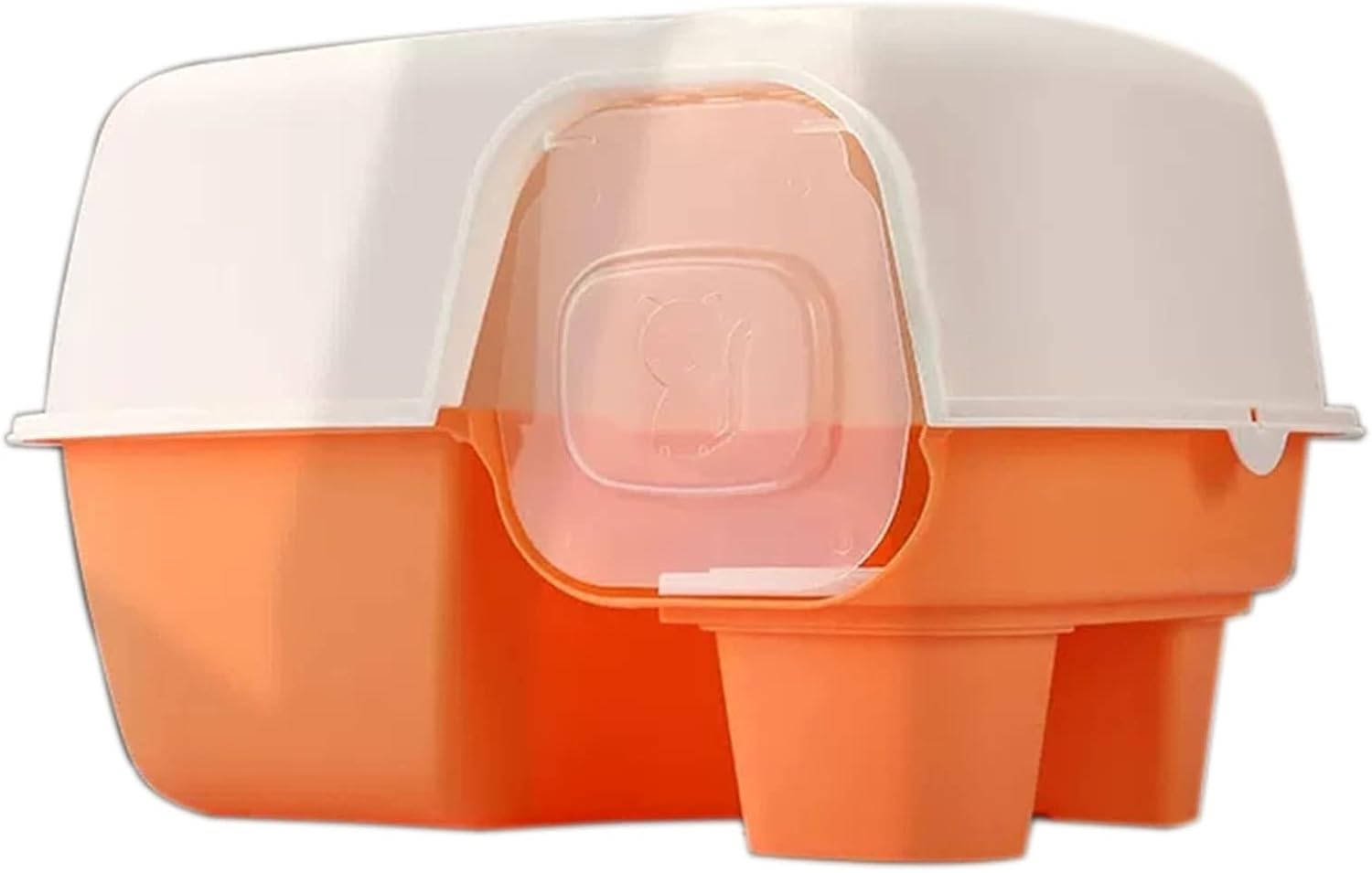 猫のトイレ スクープロングチャネル完全密閉型猫用トイレ付きの特大の廊下タイプの猫用トイレ砂盆(Orange)
