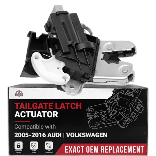 Image of Rear Trunk Lock Latch Actuator - Compatible with Audi, Volkswagen - A4, A4 Quattro, A5, A5 Quattro, A6, A6 Quattro - Trunk Lid Lock - Power Trunk Latch - Replaces 4F5827505A, 4F5827505D, 4F5827505B