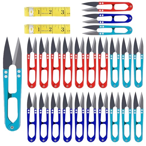 UCEC 24Pk Thread Cutter Snips, Mini Sewing Scissors for Crochet Embroidery