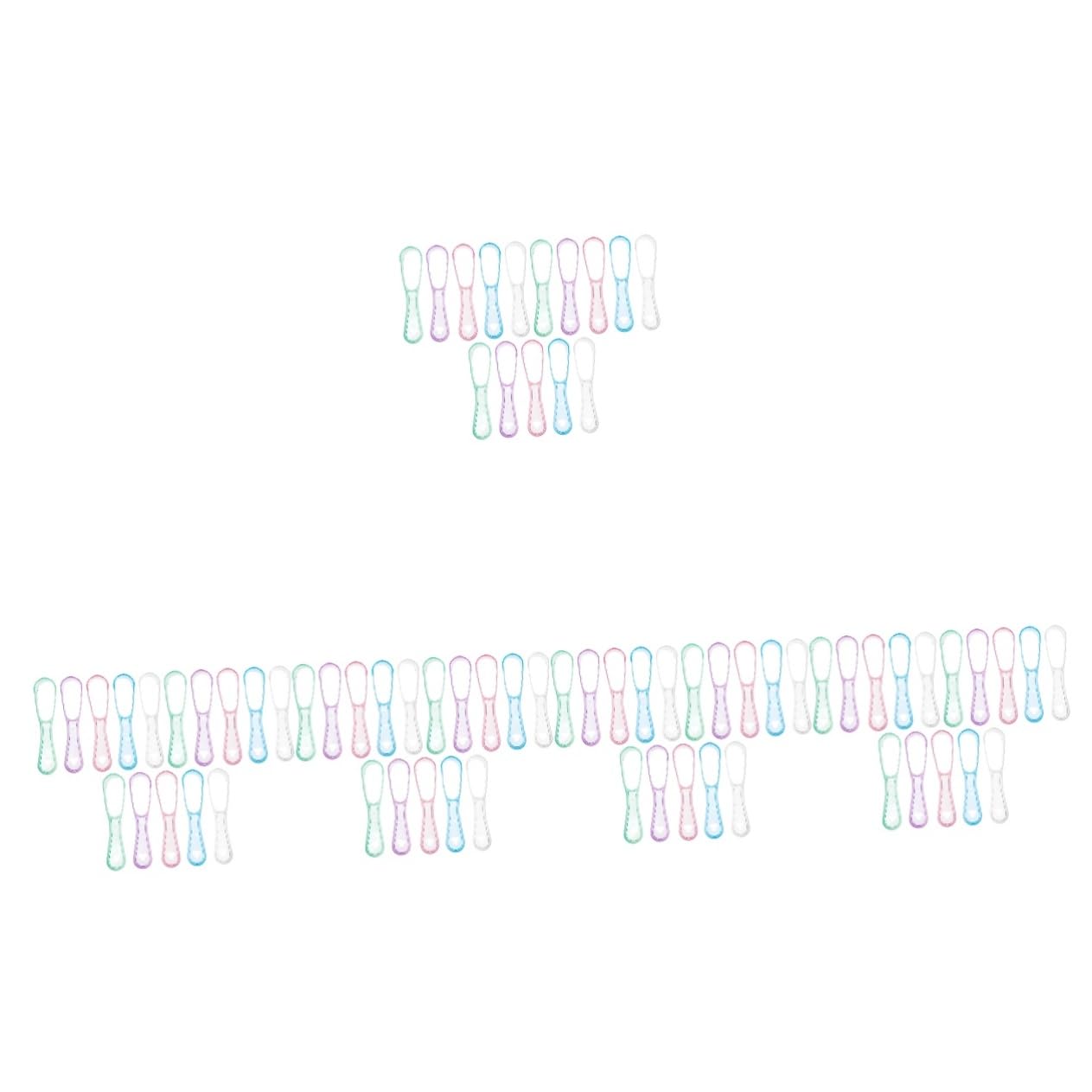 Baluue 75pezzi Pz Raschietti Per Lingua Strumenti Di Pulizia Orale Pulisci Alito e Rimuovi Placca Ergonomico Vari Colori Sicuro e Facile Da Usare