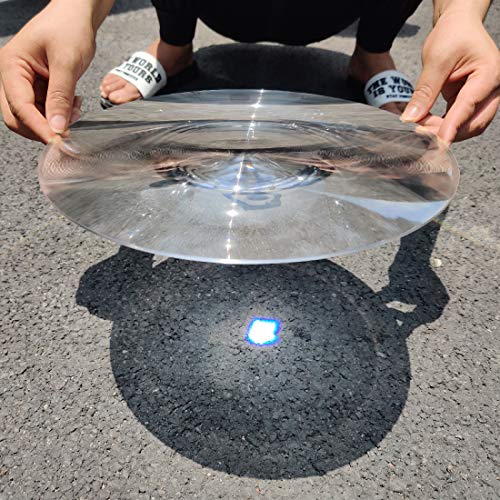 Image of 2-Pack Large Fresnel Lenses Φ300mm(11.81 inch) Focal Length 260mm Acrylic Magnifier for Solar Heating,Solar Cooking,Visual Education. (Focal Length 260mm)