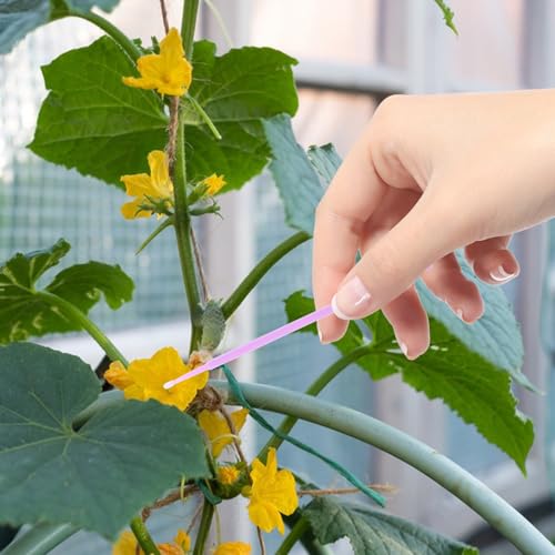 Veemoon 20 Herramientas de Polinización Manual Multicolor para Plantas, Polinizador Portátil para Tomates, Berenjenas y Frutas, Kit de Jardinería para Cultivo Exterior, Plumas - imagen 7