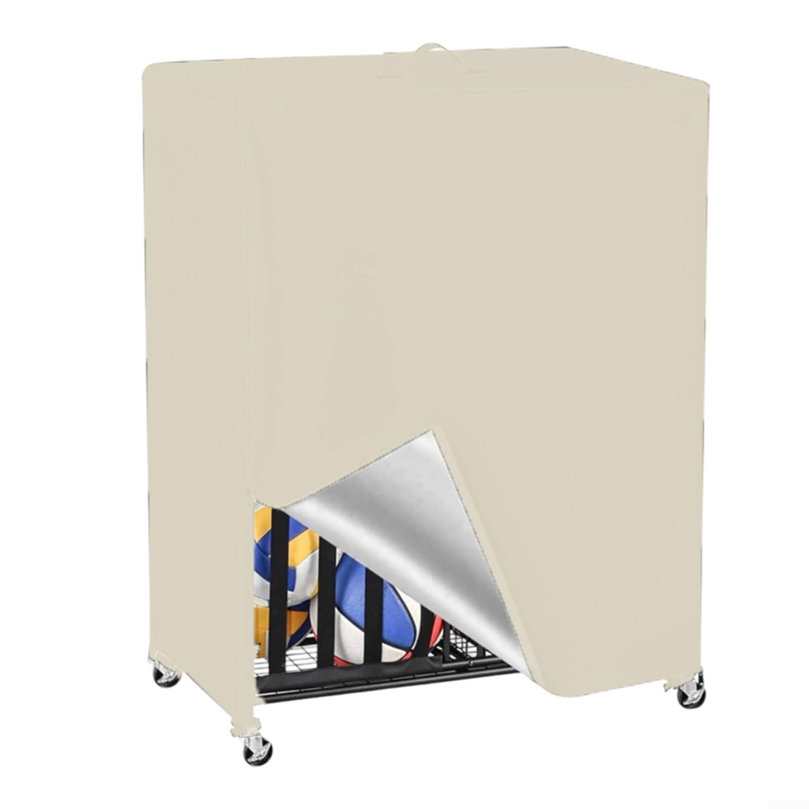 Funda para canasta de baloncesto ideal para organizar y proteger tu garaje o trastero exterior