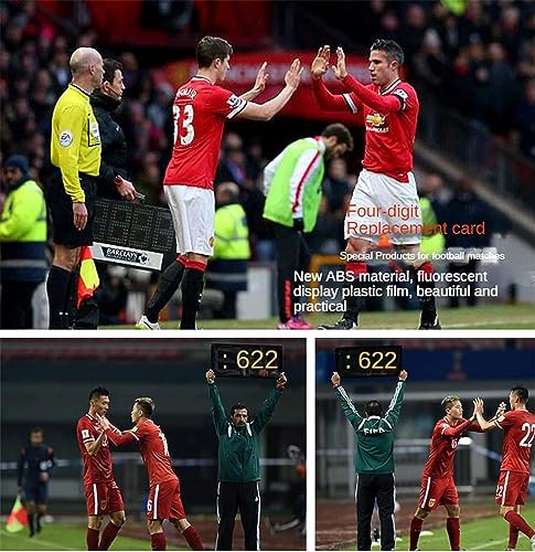 Marcador portátil doble cara 4 dígitos para fútbol miniatura 4