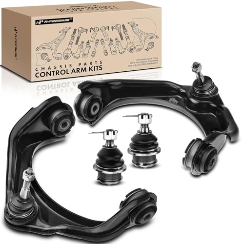 A-Premium Set of 4, Front Upper Control Arm, Lower Ball Joint, Compatible with Ford Explorer 2006-2010, Explorer Sport Trac 2007-2010, Mercury Mountaineer 2006-2010 by A-Premium - Used condition - US$52.81
