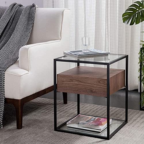 Table basse petite table basse en verre trempé table d'appoint - 3