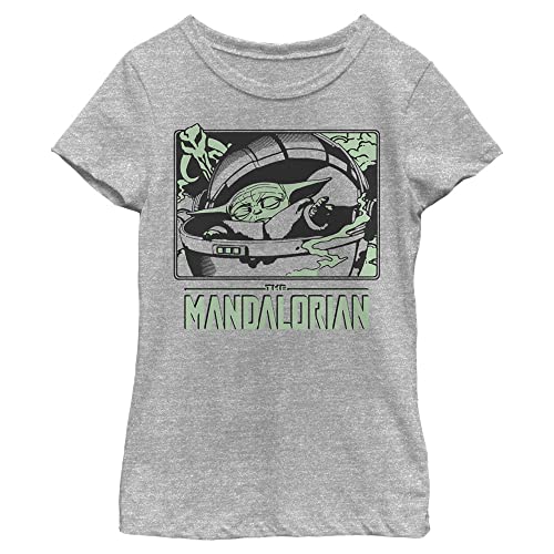 T-shirt Star Wars fille anti-irritation coton Mandalorian M