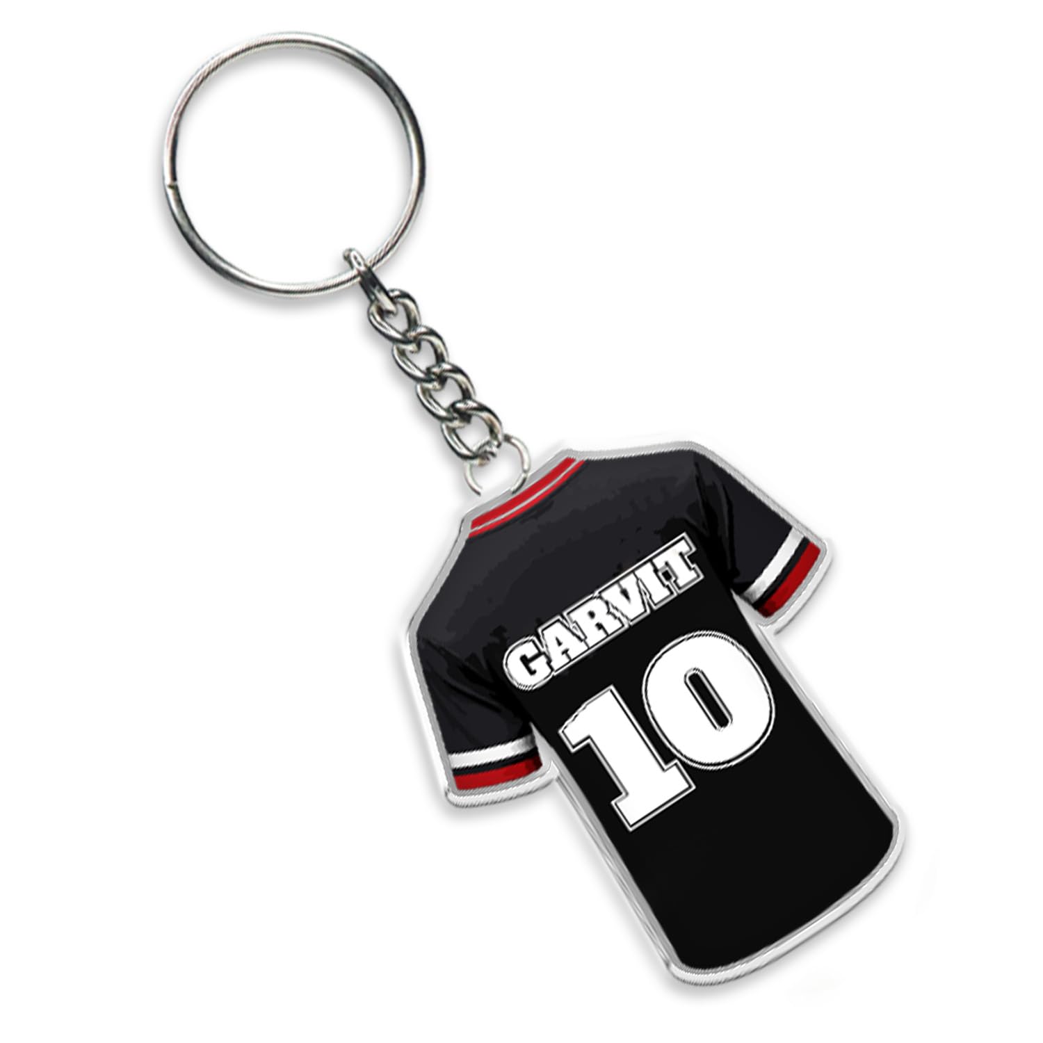 Personalized Sports Jersey Keychain for Cricket, Football, & Soccer Fans | Unique Gift for Boys, Men & Kids | Acrylic Car & Bike Key Ring | Football Theme Return Gift-image-36