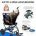 20LBS Wheelchairs for Adults, Lightweight Foldable Transport Wheelchair with 10” Honeycomb Tires & Thickened Comfort Seat Cushion, Aviation Aluminum Frame Holds 220LBS for Seniors Travel & Daily Use