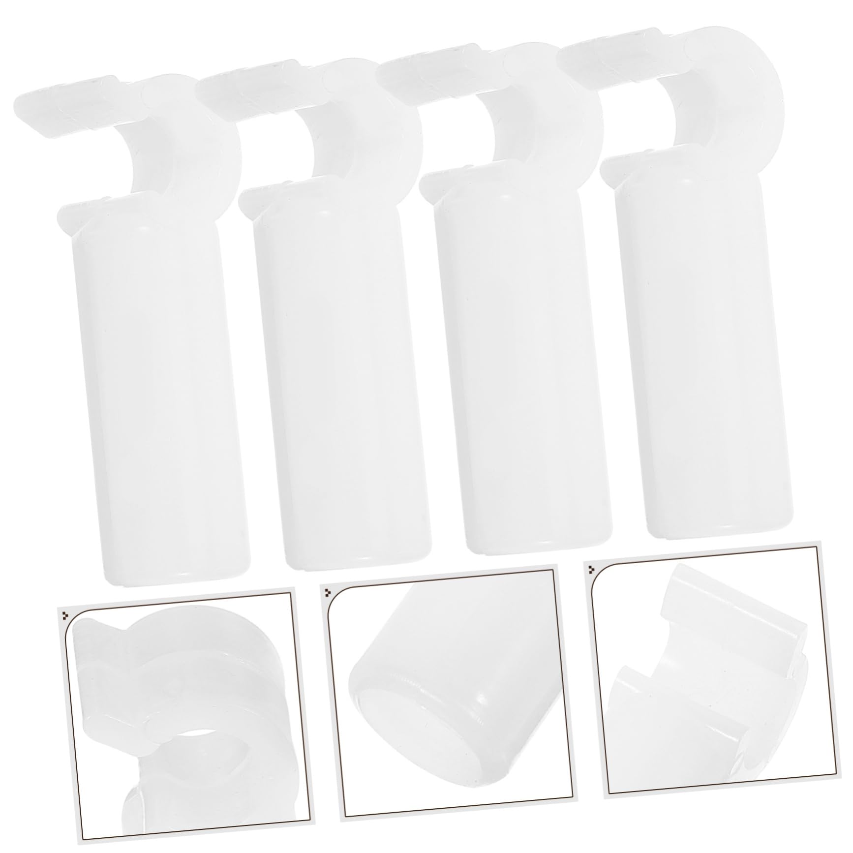 MOLUCKFU 4pcs Hanging Net Holder Buckle for Bed Fence Plastic Buckle for Netting Thick Net Brackets Clip