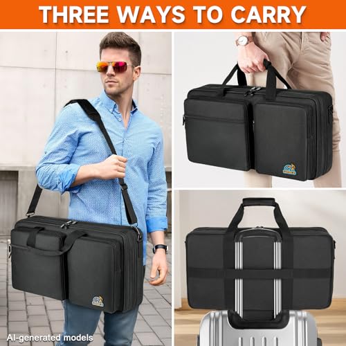 Image of DJ Controller Case Compatible with Pioneer DDJ-FLX4 /DDJ-REV1 /DDJ-400 /DDJ-SB3 /DDJ-RB,Padded DJ Controller Storage Bag Fits for Numark Mixtrack Pro FX /Platinum FX /Roland DJ-202 (21.5 x 12 x 2.5 in)