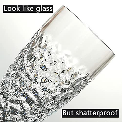 Veiledgem [Look Like Glass] Set Of 6 Unbreakable Champagne Flutes For Wedding Party Clear Tritan Plastic Champagne Glasses Dishwasher Safe Bpa Free Acrylic Champagne Drinking Cups #TOP3