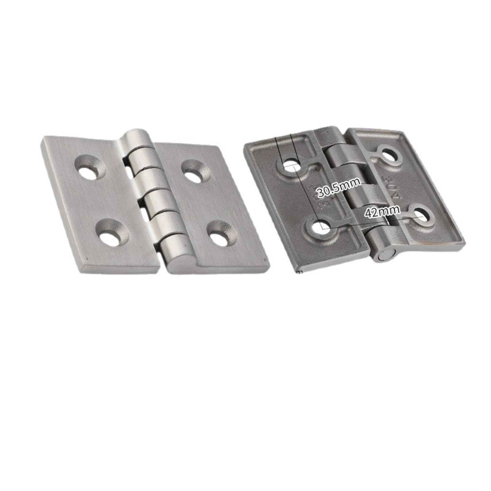 Ipvxnnfw 75-75-6Polished 304 Stainless Steel Hinges 4Inch 5Inch Bearing Heavy-Duty 1Pcs(75-75-6Polished)