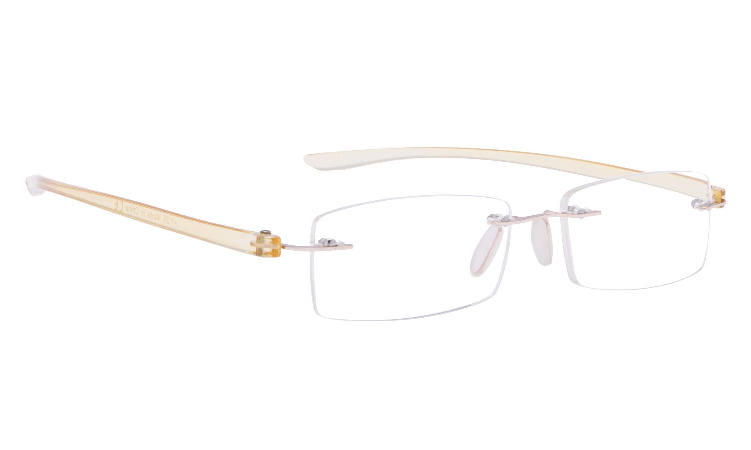 Rimless Reading Glasses Small Readers Men Women