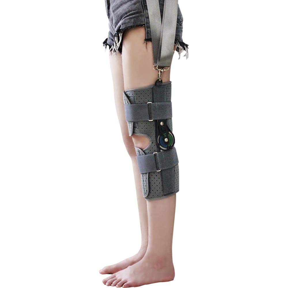 Bisagras Rodillera ortopedica - Estabilizador Tibial Abierto Ajustable para traumatismo Deportivo, esguince, Artritis, desgarro de menisco, lesión del ligamento,S