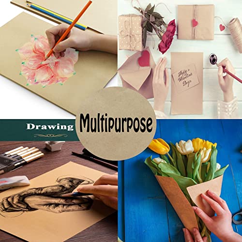 Image of Amazon Brand - Umi 200 GSM A4 Kraft /Craft Paper Sheets for DIY Craft Brown Color Photo Sheet - Pack of 20