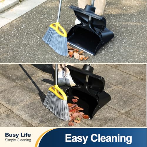 image for Yocada Indoor&Outdoor Broom 55 inch Tall Household Broom Use for Court