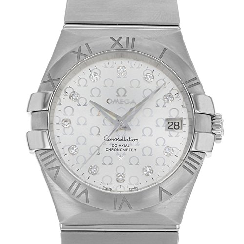 Omega Constellation Silver Diamond Dial Stainless Steel Men's Watch 123.10.35.20.52.0022