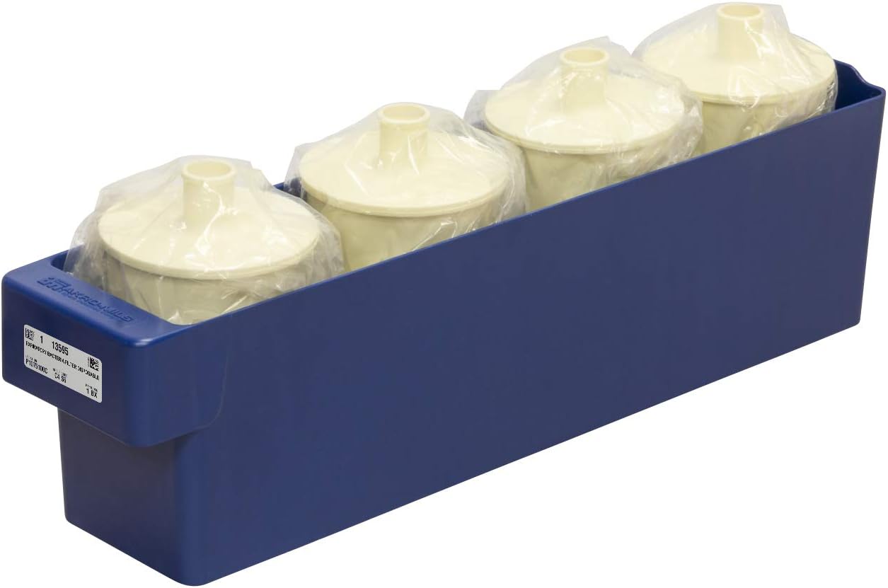 Akro-Mils 31148 AkroDrawer Stackable Plastic Storage Drawer Storage Bin, (17-5/8-Inch x 3-3/4-Inch x 4-5/8-Inch), Blue, (6-Pack)