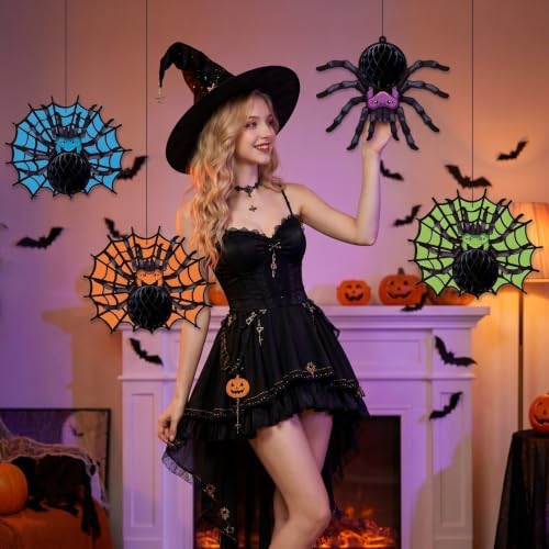 4 Pcs Halloween Hanging Decorations,Bat Decor Ornaments - image 5