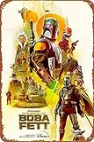 The Book of Boba Fett Movie Poster Metal Signs Vintage Bar Bathroom Kitchen Man Cave Garden Club Gift 12x8inch
